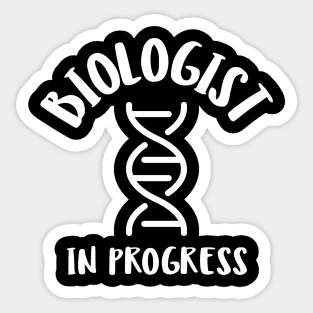 biologist in progress Sticker